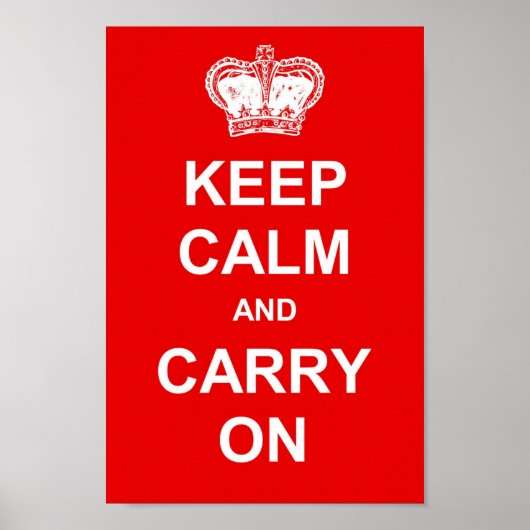 Ruhe bewahren und weiter fahren poster (Vorne)