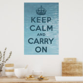 Ruhe bewahren und weiter fahren poster (Küche)
