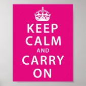 Ruhe bewahren und weiter fahren poster (Vorne)