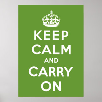 Ruhe bewahren und weiter fahren poster