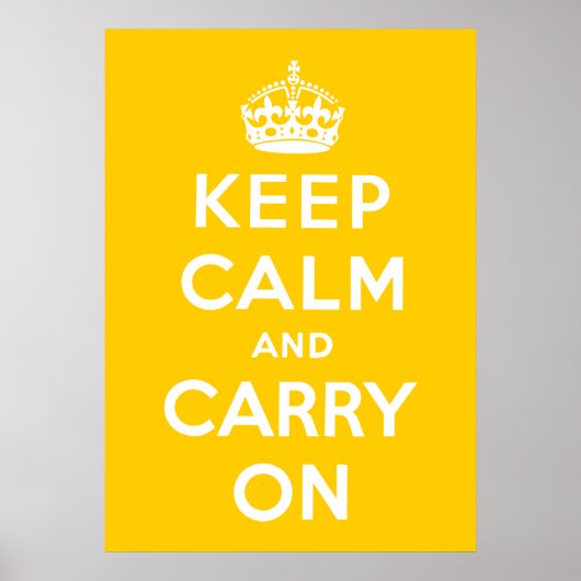 Ruhe bewahren und weiter fahren poster (Vorne)