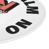 Ruhe bewahren und weiter fahren schneidebrett (Ecke)