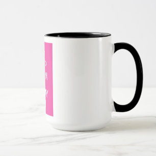 Ruhe bewahren und weiter fahren tasse