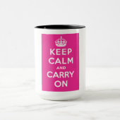 Ruhe bewahren und weiter fahren tasse (Zentrum)