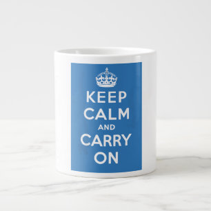 Ruhe bewahren und weiterfahren Jumbo-Tasse