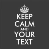 Ruhe bewahren und weitermachen - Ihre eigene Kraft Aufkleber (Vorderseite)