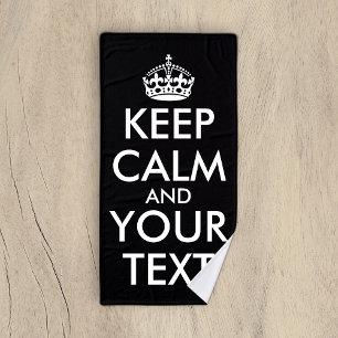 Ruhe bewahren und weitermachen - Ihre eigene Kraft Badehandtuch