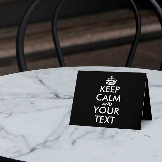 Ruhe bewahren und weitermachen - Ihre eigene Kraft Dankeskarte