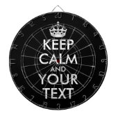 Ruhe bewahren und weitermachen - Ihre eigene Kraft Dartscheibe (vorne)