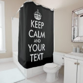 Ruhe bewahren und weitermachen - Ihre eigene Kraft Duschvorhang (Beispiel)