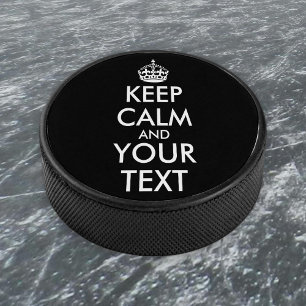 Ruhe bewahren und weitermachen - Ihre eigene Kraft Eishockey Puck