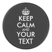 Ruhe bewahren und weitermachen - Ihre eigene Kraft Eishockey Puck (Vorderseite)