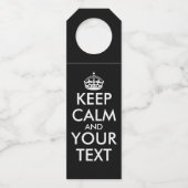 Ruhe bewahren und weitermachen - Ihre eigene Kraft Flaschenanhänger (Rückseite)