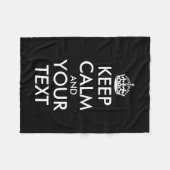 Ruhe bewahren und weitermachen - Ihre eigene Kraft Fleecedecke (Vorderseite (Horizontal))