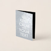 Ruhe bewahren und weitermachen - Ihre eigene Kraft Folienkarte (Vorderseite)