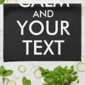 Ruhe bewahren und weitermachen - Ihre eigene Kraft Geschirrtuch (Gefaltet)