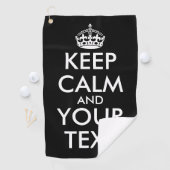 Ruhe bewahren und weitermachen - Ihre eigene Kraft Golfhandtuch (Insitu)