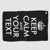 Ruhe bewahren und weitermachen - Ihre eigene Kraft Golfhandtuch (Horizontal)