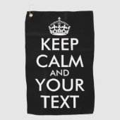 Ruhe bewahren und weitermachen - Ihre eigene Kraft Golfhandtuch (Vorderseite)