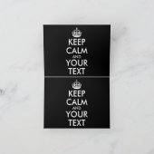 Ruhe bewahren und weitermachen - Ihre eigene Kraft Karte (Innenseite)