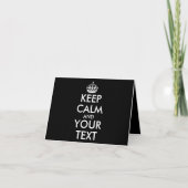 Ruhe bewahren und weitermachen - Ihre eigene Kraft Karte (Vorderseite)