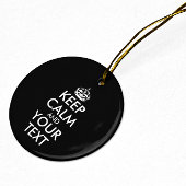 Ruhe bewahren und weitermachen - Ihre eigene Kraft Keramik Ornament