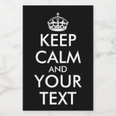 Ruhe bewahren und weitermachen - Ihre eigene Kraft Lebensmitteletikett (Einzelnes Label)