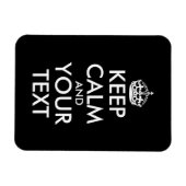 Ruhe bewahren und weitermachen - Ihre eigene Kraft Magnet (Horizontal)