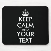Ruhe bewahren und weitermachen - Ihre eigene Kraft Mousepad (Vorne)