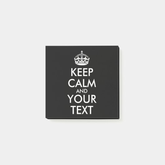 Ruhe bewahren und weitermachen - Ihre eigene Kraft Post-it Klebezettel (Vorderseite)