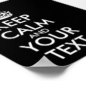 Ruhe bewahren und weitermachen - Ihre eigene Kraft Poster (Ecke)