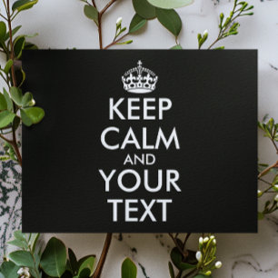 Ruhe bewahren und weitermachen - Ihre eigene Kraft Postkarte