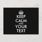 Ruhe bewahren und weitermachen - Ihre eigene Kraft Postkarte (Vorderseite)