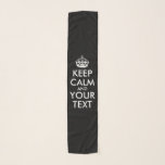 Ruhe bewahren und weitermachen - Ihre eigene Kraft Schal<br><div class="desc">Machen Sie Ihre eigene Custom Keep Calm und Carry On Design,  indem Sie selbst Text hinzufügen. Es ist ein beliebter Slogan für lustige Liebhaber und alle.</div>