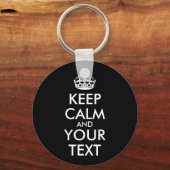 Ruhe bewahren und weitermachen - Ihre eigene Kraft Schlüsselanhänger (Vorderseite)