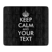 Ruhe bewahren und weitermachen - Ihre eigene Kraft Schneidebrett (Vorderseite)