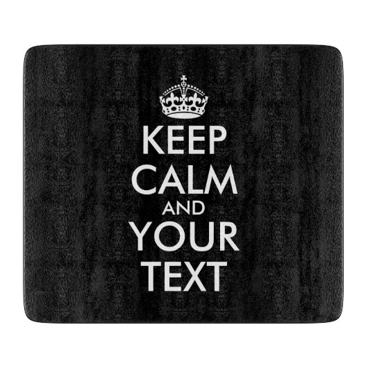 Ruhe bewahren und weitermachen - Ihre eigene Kraft Schneidebrett (Vorderseite)