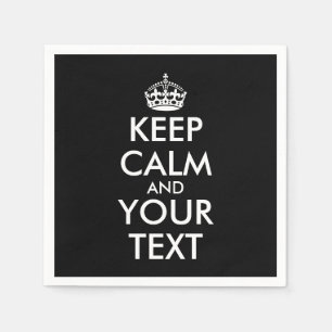 Ruhe bewahren und weitermachen - Ihre eigene Kraft Serviette