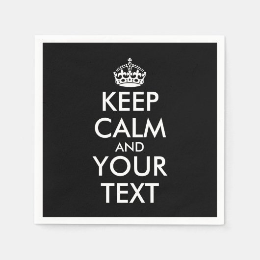 Ruhe bewahren und weitermachen - Ihre eigene Kraft Serviette (Vorderseite)