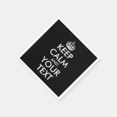 Ruhe bewahren und weitermachen - Ihre eigene Kraft Serviette (Ecke)