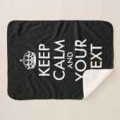 Ruhe bewahren und weitermachen - Ihre eigene Kraft Sherpadecke (Vorderseite (Horizontal))