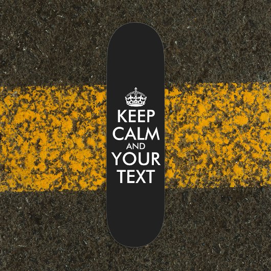 Ruhe bewahren und weitermachen - Ihre eigene Kraft Skateboard