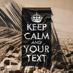 Ruhe bewahren und weitermachen - Ihre eigene Kraft Strandtuch