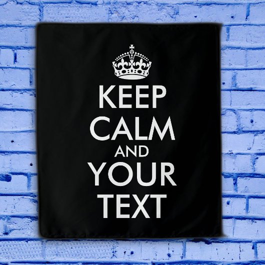 Ruhe bewahren und weitermachen - Ihre eigene Kraft Wandteppich