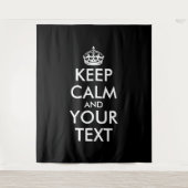 Ruhe bewahren und weitermachen - Ihre eigene Kraft Wandteppich (Vorderseite)