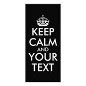 Ruhe bewahren und weitermachen - Ihre eigene Kraft Werbekarte (Hinten)