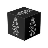 Ruhe bewahren und weitermachen - Ihre eigene Kraft Würfel (Rückseite Schrägansicht)