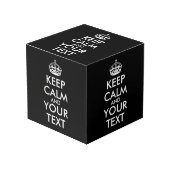 Ruhe bewahren und weitermachen - Ihre eigene Kraft Würfel (Vorderseite Schrägansicht)