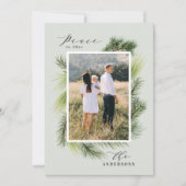 Ruhe bis 2020 Weihnachten mit modernem Pinienwald (Vorderseite)