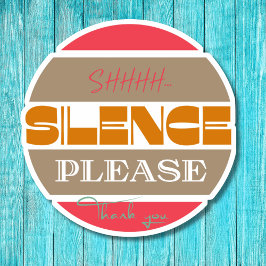 Ruhe bitte! aufkleber